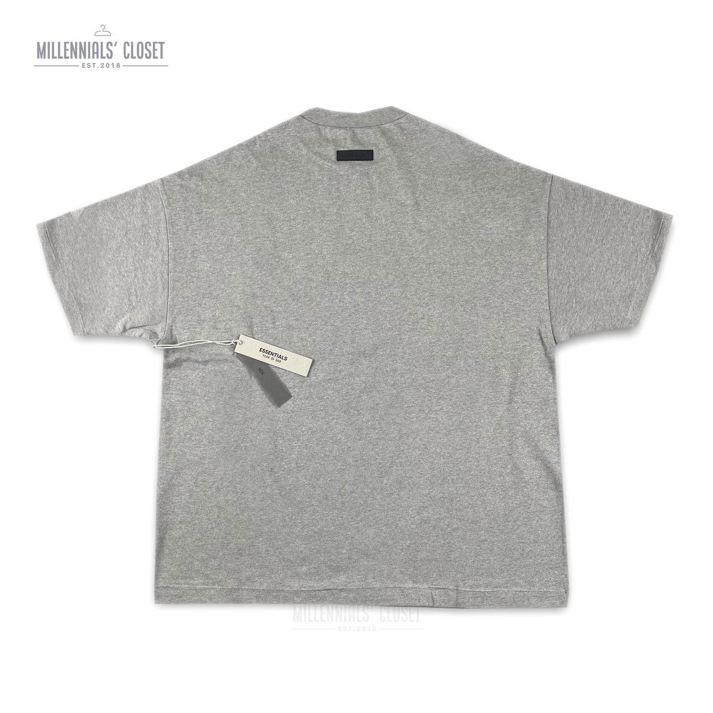 Fear of God Essentials Dark Heather Oatmeal Heavy Tee