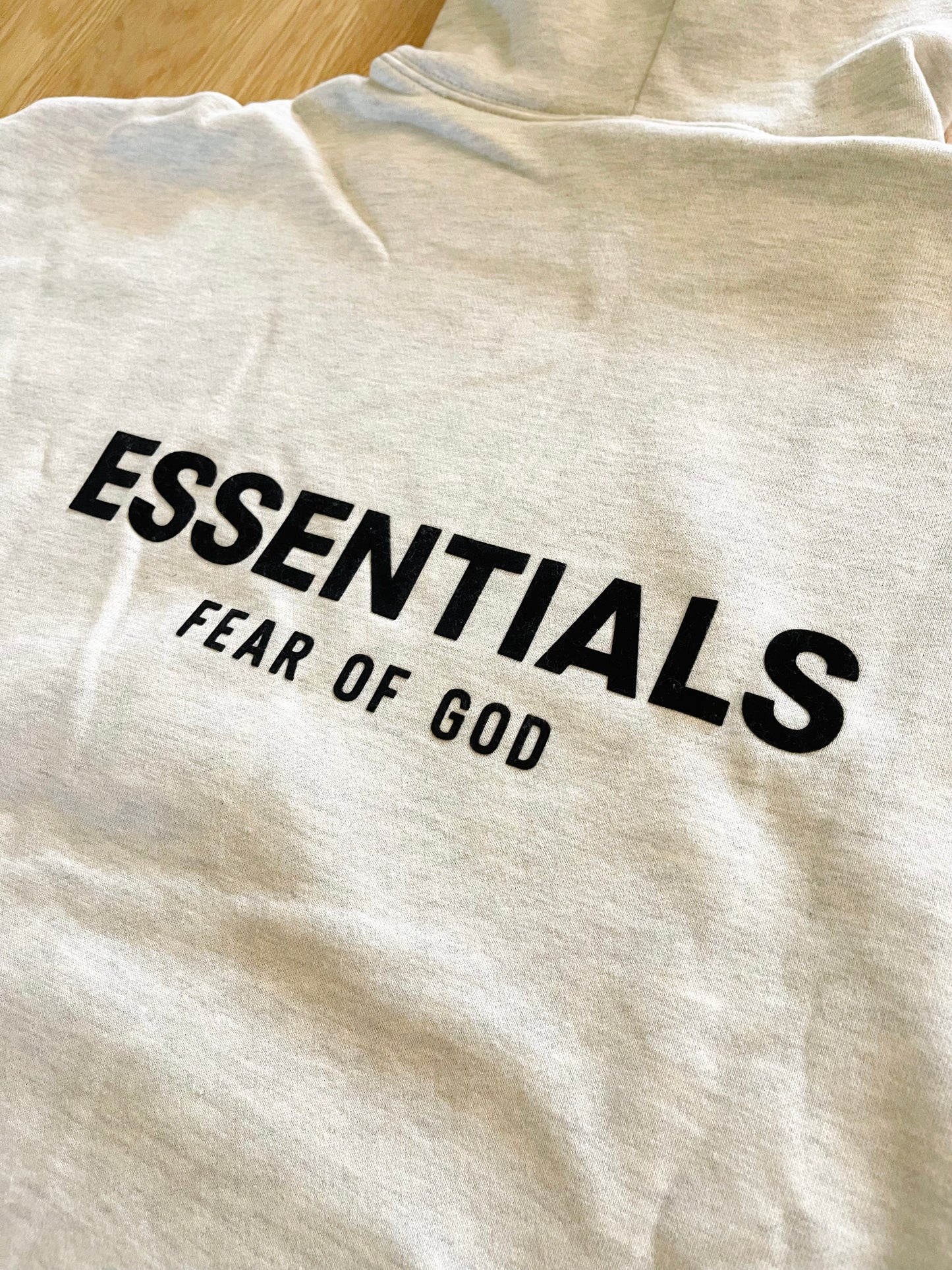 Fear of God Essentials Light Oatmeal Hoodie