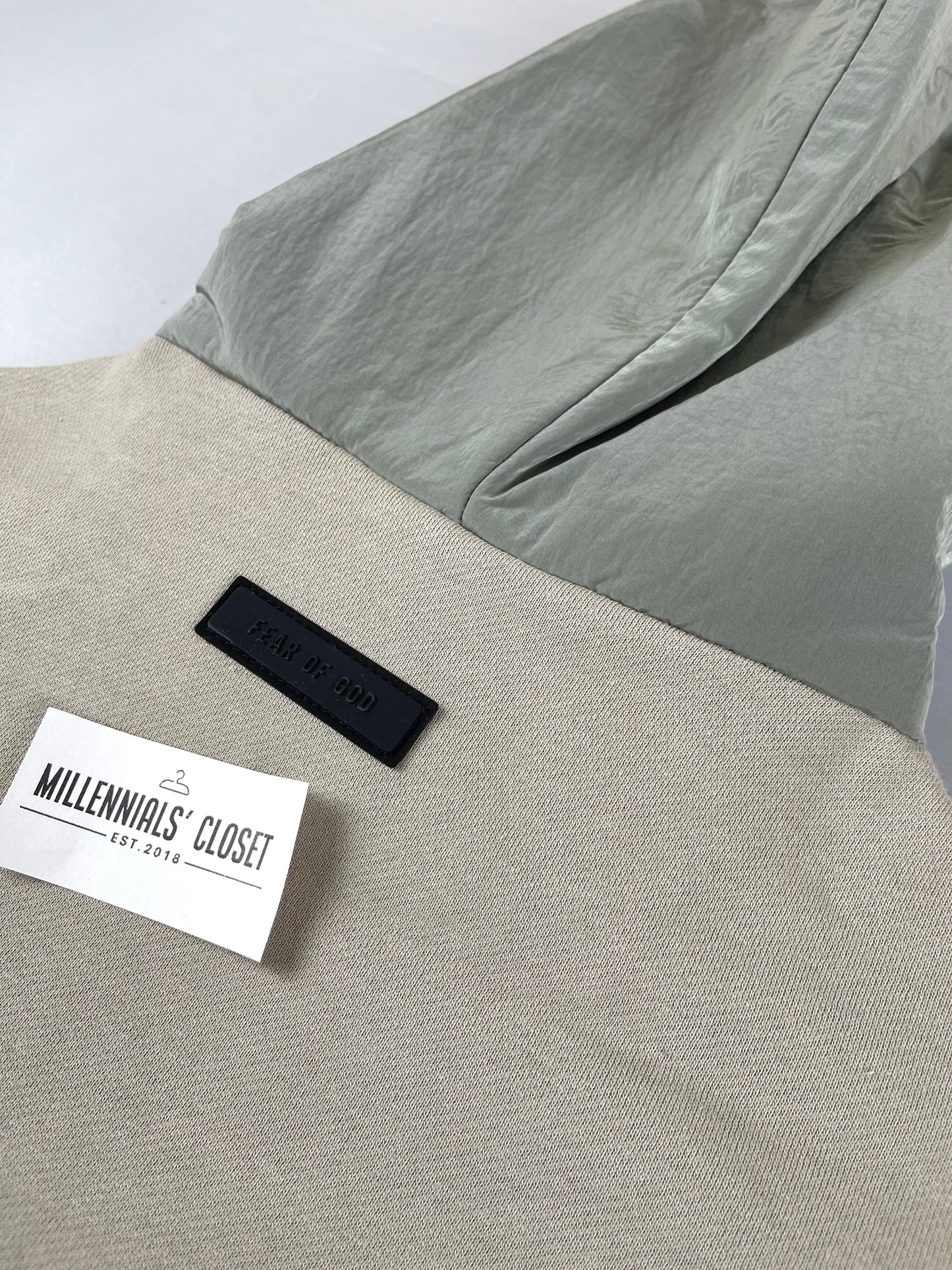 Fear of God Essentials Nylon Fleece Hoodie Seal